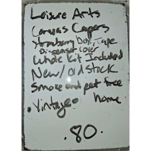 Canvas Capers Strawberry Box & Tape Dispenser Cover Kit By Dick Martin With Pre- - Picture 7 of 7